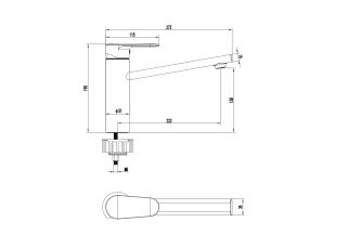 Смеситель для кухни Aquatek Ника AQ1880MB черный
